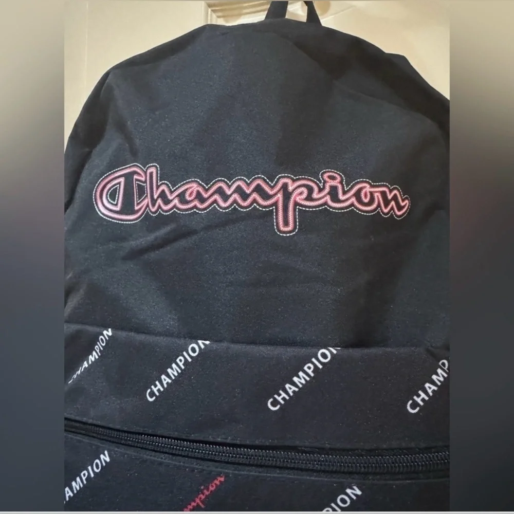 Champion Logo Ascend Backpack Black & Red 15